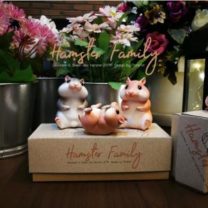 Familia Hamster Decorativo