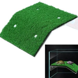 Plataforma flotante de reptil  Ventosa De Secado Fácil con simulador de cesped