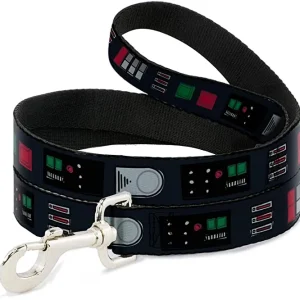 BUCKLE DOWN DOG LEASH – STAR WARS DARTH VADER UTILITY BELT BOUNDING3 – 1.5 WIDE 4 FT