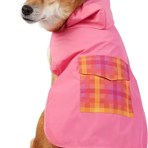 BEST FURRY FRIENDS PINK OMBRE GRAPHIC RAINCOAT