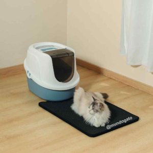 Alfombra para arena de gatos grande 45 x 65 cm