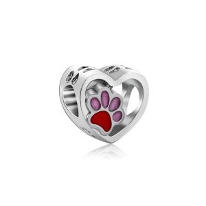 Charm para Pulsera Pandora Corazon con Huella
