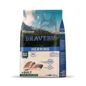 Bravery Herring Large/Medium Adulto Perro 12 Kg