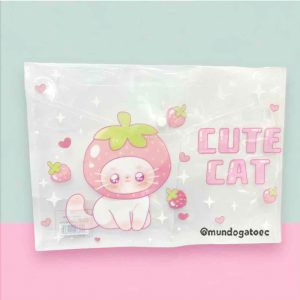 Carpeta plástica transparente de gatifresa