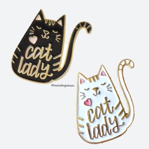 Pin para ropa CAT LADY