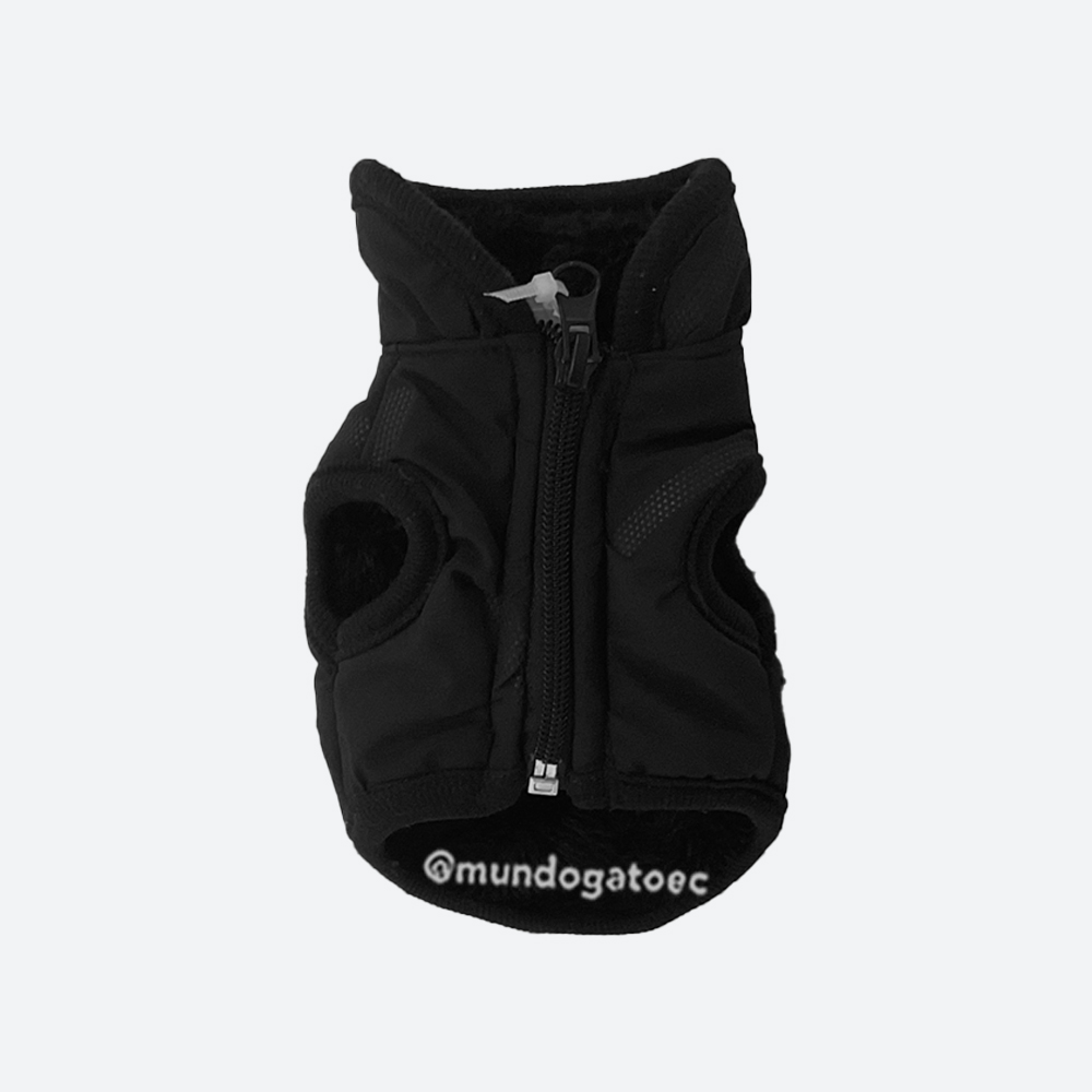 Chaleco negro para mascotas – Talla S