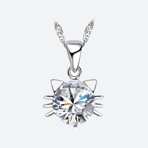 Collar blanco de Hello Kitty