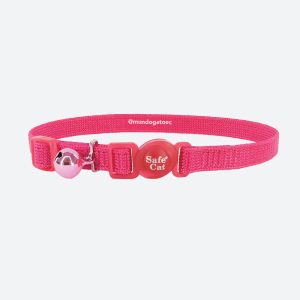Collar rosado para gatos