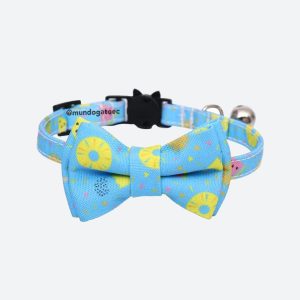 Collar para gatitos con lacito de algodón