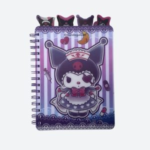 Cuaderno anillado de Kuromi con separadores