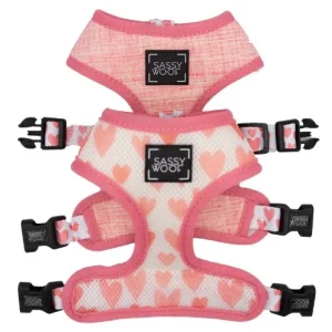 SASSY WOOF REVERSIBLE HARNESS DOLCE ROSE