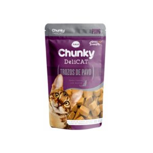 Chunky – Alimento Húmedo Gato Delicat – Pavo