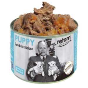 Alimento Húmedo para perro Retorn de cordero y pollo para cachorros185 gr