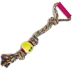 CuerdaTrenzado, Pelota+Tirador, 60 cm