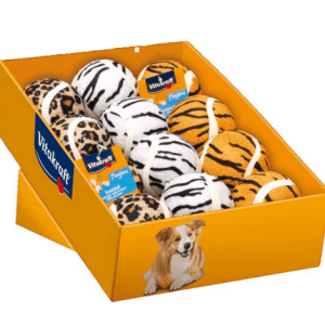 Pelota de tenis estampada.