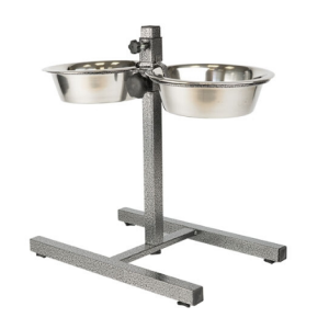 Alzador ajustable para dos Comederos para perro