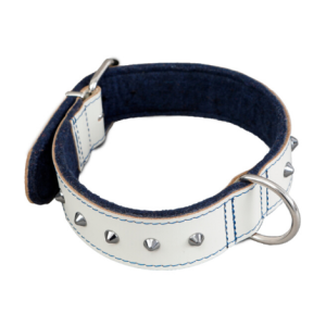 Collar para perro Fornitura – Cuero Blanco