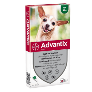 Pipetas advantix hasta 4 kg