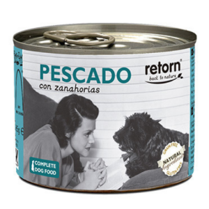 Alimento Húmedo para perro Retorn  Pescado con zanahorias 185 gr