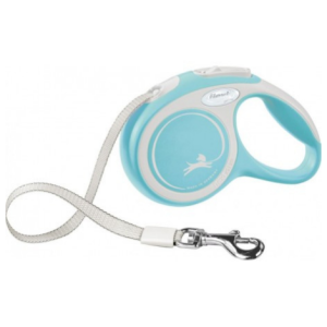 Flexi New COMFORT para perro azul claro.5 metros -15 kg