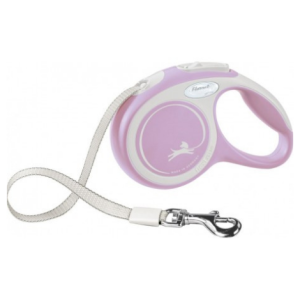 Flexi New COMFORT para perro rosa.5 metros -15 kg