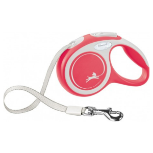 Flexi New COMFORT para perro rojo.5 metros -15 kg
