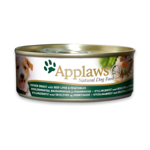 Alimento Húmedo para perro Applaws | Pollo con Higado de ternera y Verduras 156 gr