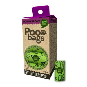 Bolsas higiénicas para perro compostables Poobags 120 ud