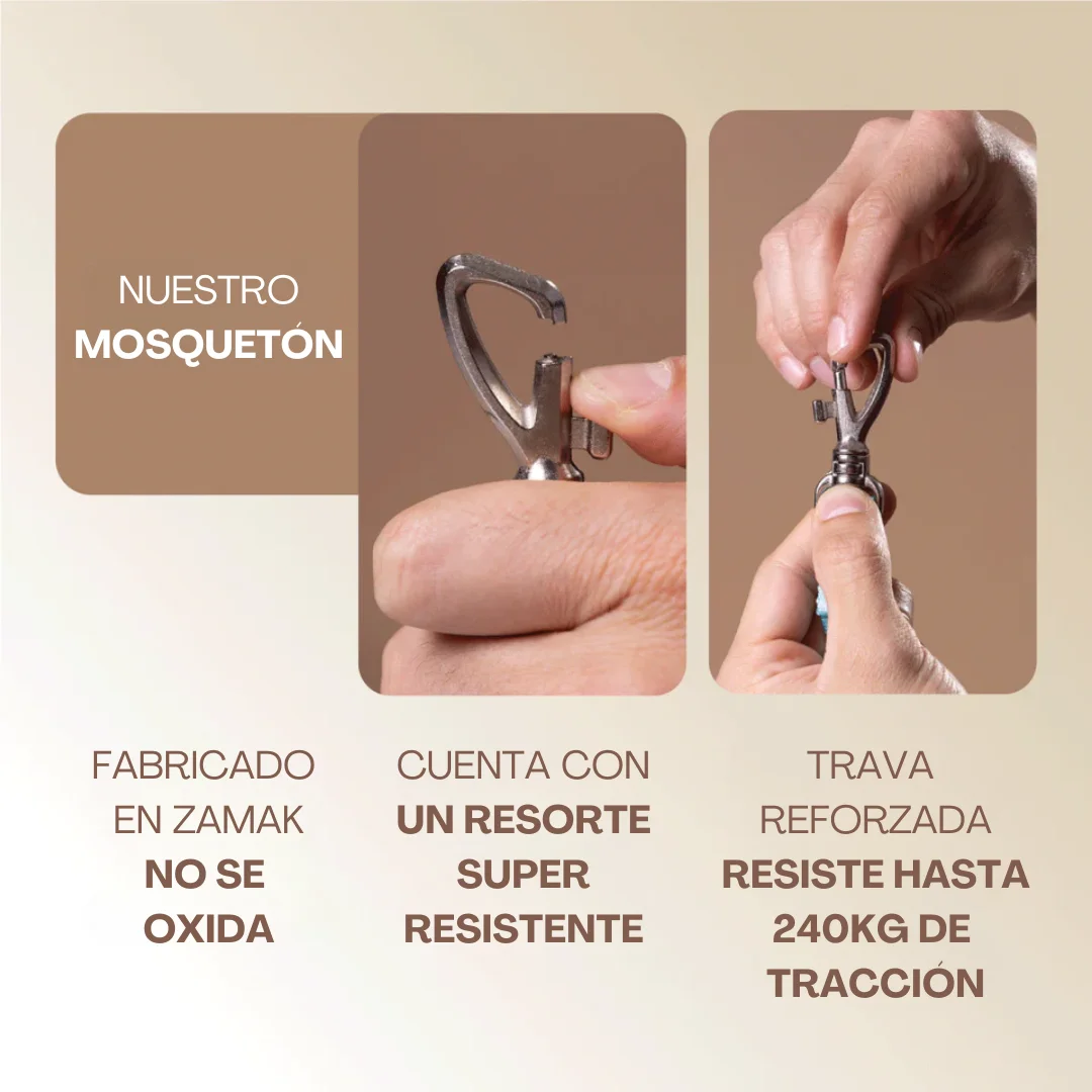 Correa con mango cómodo. Guía confort para mascotas 1,5m, Toh (Rosa Fiji) - Imagen 7