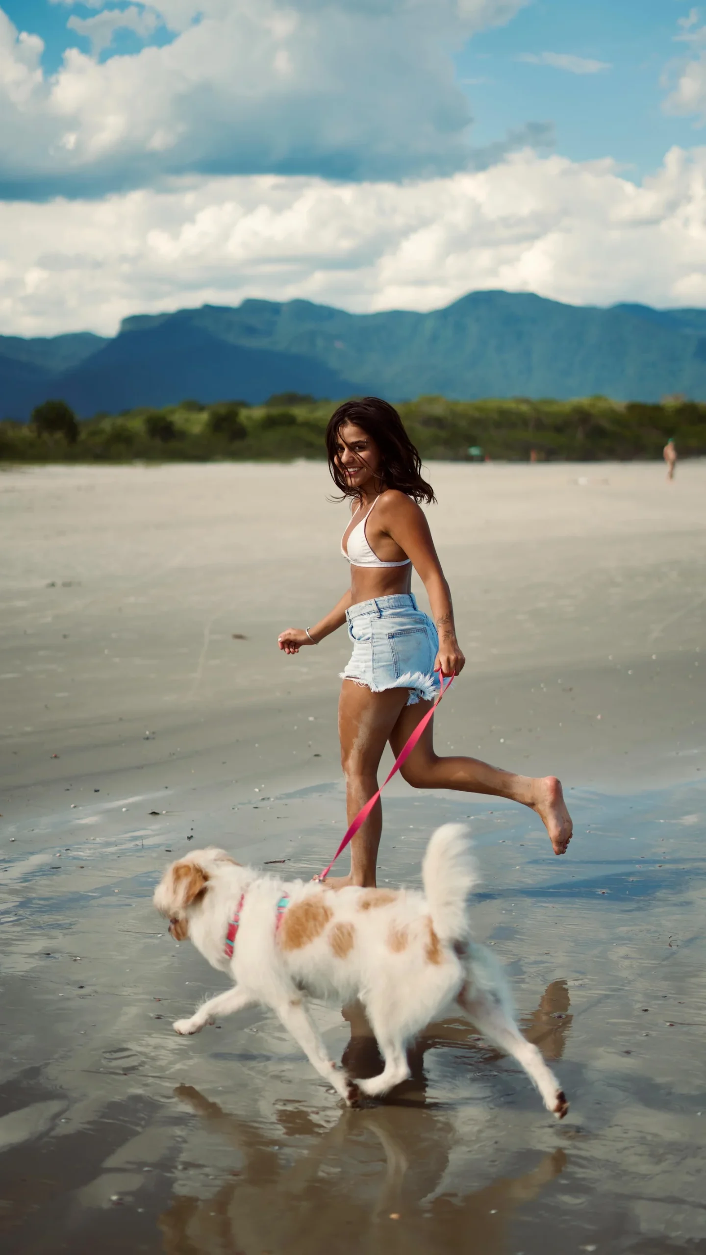 Correa con mango cómodo. Guía confort para mascotas 1,5m, Toh (Rosa Fiji) - Imagen 4