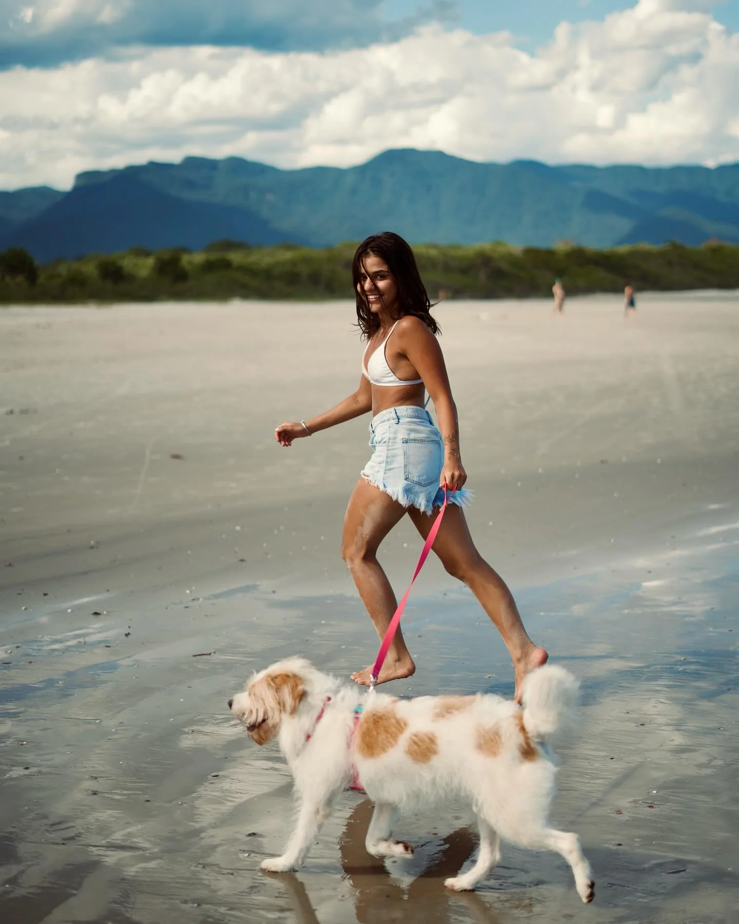 Correa con mango cómodo. Guía confort para mascotas 1,5m, Toh (Rosa Fiji) - Imagen 3