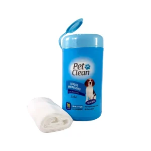 Toallitas húmedas para perros y gatos machos Pet Clean – 75unidades