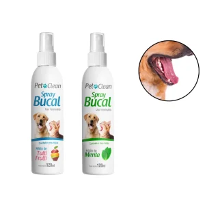 Spray de limpieza bucal para perros y gatos Pet Clean 120ml (Varios sabores)