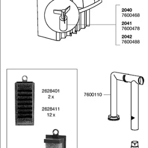 EHEIM tubo de entrada para LiBERTY 75/130/200