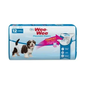 FOUR PAWS DISPOSABLE DOG DIAPER X SMALL 12 CT