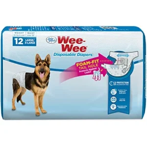 FOUR PAWS WEE WEE DISPOSABLE DOG DIAPERS L/XL 12 PK