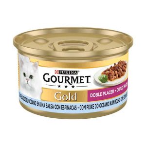GOURMET GOLD DOBLE PLACER PESCADO/ESPINACA 85G