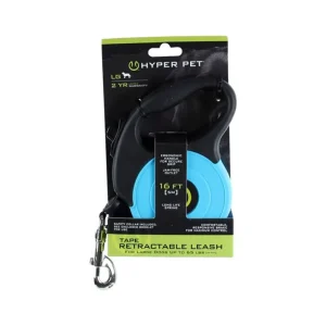 HYPER PET PREMIUM RETRACTABLE LEASH MD BLUE