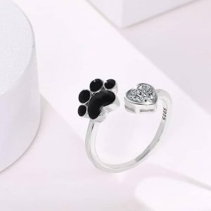 Anillo con Huella y Corazón