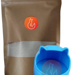 Combo 5 Arena de Sílice de 1kg + Arenera en forma de gato