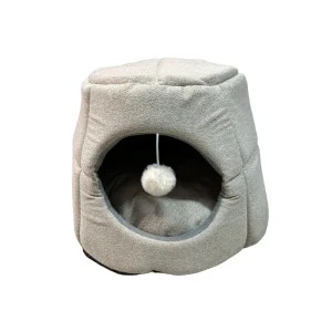 Cama iglú con pompón 40 x 33 cm