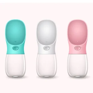 Botella bebedero portátil para paseo 350ml. (Varios colores)