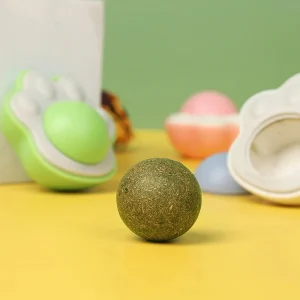 Snack golosina yerba gatera con adhesivo  – Huella (varios colores)