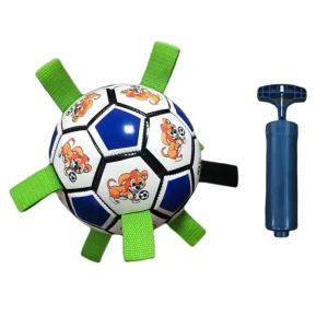 Pelota de fútbol con agarres + Inflador