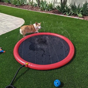 Colchoneta piscina Splash Nobby con chorros de agua para salpicar. 150cm (Varios colores)