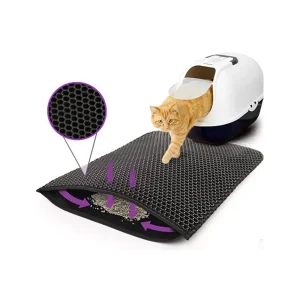 Alfombra recolectora de arena sanitaria doble capa 60x45cm.