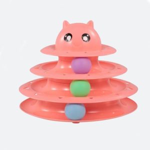 Juguete circular giratorio para gato