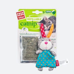 Juguete de Conejo para rellenar con catnip GIGwi