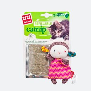 Juguete de oveja para rellenar con catnip GIGwi