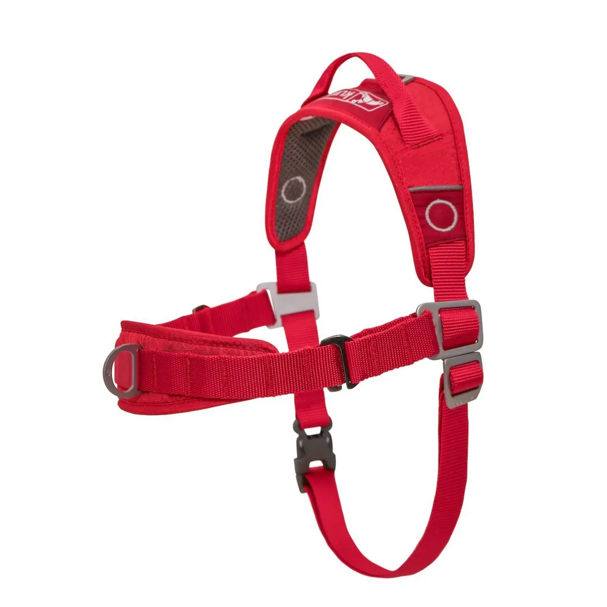KURGO Walk About No-Pull Harness – Chili and Barn Red – Large